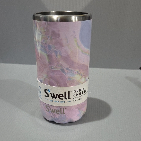 S'well Geode Rose 12oz Slim Drink Chiller - Picture 1 of 8